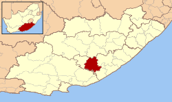 Map of the Eastern Cape with Nkonkobe highlighted (2006).svg