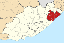 Map of the Eastern Cape with OR Tambo highlighted (2011).svg