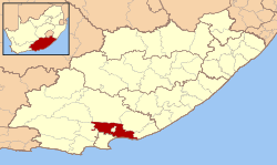 Map of the Eastern Cape with Sundays River Valley highlighted (2006).svg