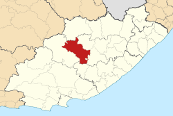 Map of the Eastern Cape with Tsolwana highlighted (2006).svg