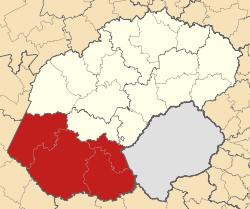 Map of the Free State with Xhariep highlighted (2011).svg