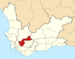 Map of the Western Cape with Breede Valley highlighted (2011).svg