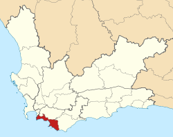 Map of the Western Cape with Overstrand highlighted (2011).svg