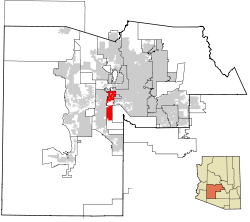 Maricopa County Incorporated and Planning areas Avondale highlighted.svg