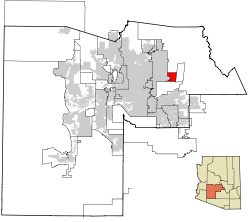 Maricopa County Incorporated and Planning areas Fountain Hills highlighted.svg