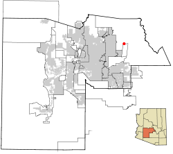 Maricopa County Incorporated and Planning areas Rio Verde location.svg