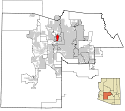 Maricopa County Incorporated and Planning areas Sun City highlighted.svg