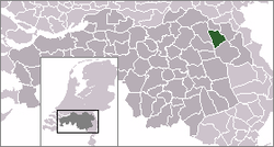 Lage von Mill en Sint Hubert in den Niederlanden
