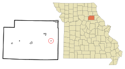Monroe County Missouri Incorporated and Unincorporated areas Florida Highlighted.svg