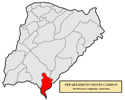 Lage von Monte Caseros