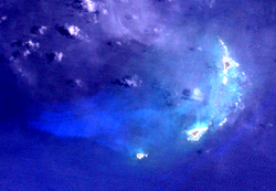 Satellitenaufnahme der Morant Cays