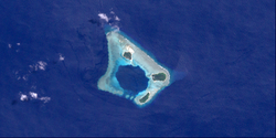 NASA-Bild des Atolls