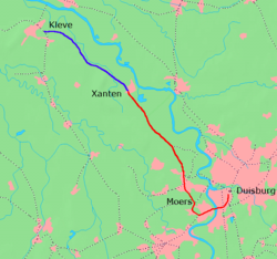 Strecke der Niederrheinstrecke