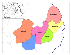 Bezirke in der Provinz Nuristan