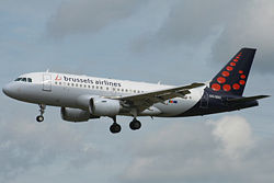 Airbus A319 der Brussels Airlines