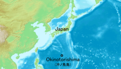Karte von Okinotorishima