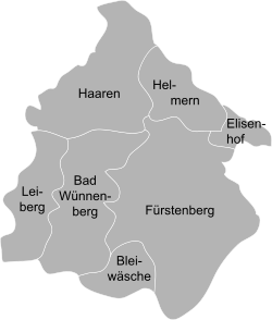 Ortsteile von Wünnenberg