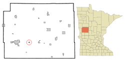 Otter Tail County Minnesota Incorporated and Unincorporated areas Underwood Highlighted.svg