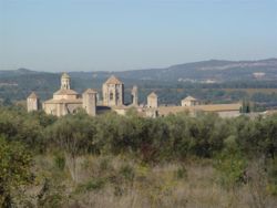 Ansicht des Klosters von Poblet