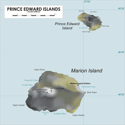 Karte der Prinz-Edward-Inseln