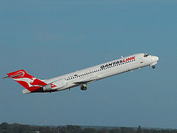 Eine Boeing 717-200 der QantasLink