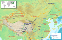 Strecke der Lhasa-Bahn