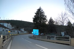 E 82 an der portugiesisch-spanischen Grenze