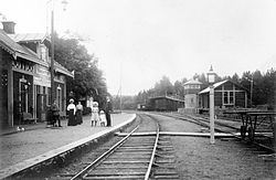 Strecke der Bahnstrecke Ludvika–Falun
