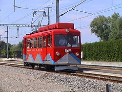 RhW-Triebwagen in Rheineck