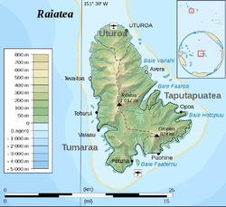 Karte von Raiatea