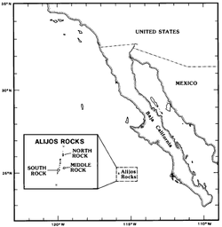 Karte der Rocas Alijos