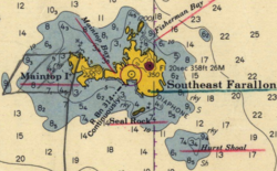Southeast Farallon Islands (Seekarte von 1957)