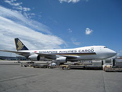 Eine Boeing 747-400FSCD der Singapore Airlines Cargo