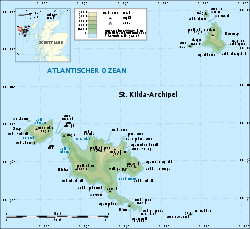 Topographische Karte von St. Kilda