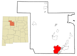 Sandoval County New Mexico Incorporated and Unincorporated areas Rio Rancho Highlighted.svg