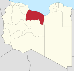 Die Lage von Surt in Libyen