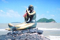 Statue der Meerjungfrau Samila Strand