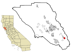 Sonoma County California Incorporated and Unincorporated areas Sonoma Highlighted.svg