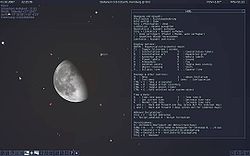 Bildschirmfoto von Stellarium
