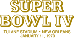 Logo des Super Bowl IV
