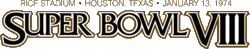 Logo des Super Bowl VIII