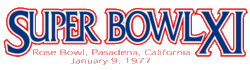 Logo des Super Bowl XI