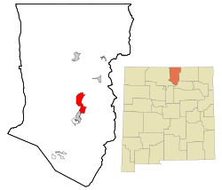 Taos County New Mexico Incorporated and Unincorporated areas Taos Pueblo Highlighted.svg