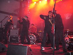 Die Teddybears bei einem Auftritt in Stockholm am 16. November 2006
