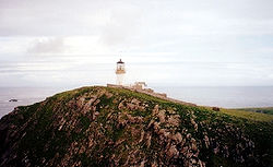 Leuchtturm auf der Hauptinsel Eilean Mor