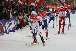 Timo Simonlatser bei der Tour de Ski 2007/2008 beim Sprint in Prag