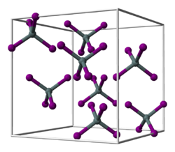 Strukturformel von Zinn(IV)-iodid