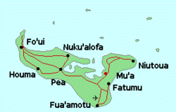 Karte von Tongatapu