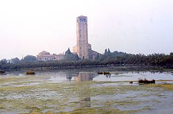 Blick auf Torcello, Campanile Santa Maria Assunta
