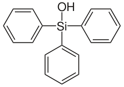 Struktur von Triphenylsilanol